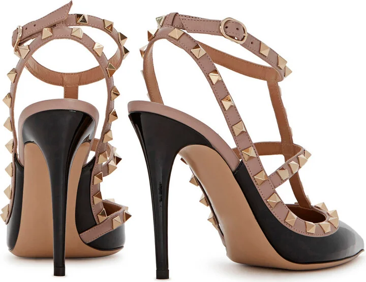 Valentino Garavani Rockstud 100 Patent Leather Pumps - Image 3