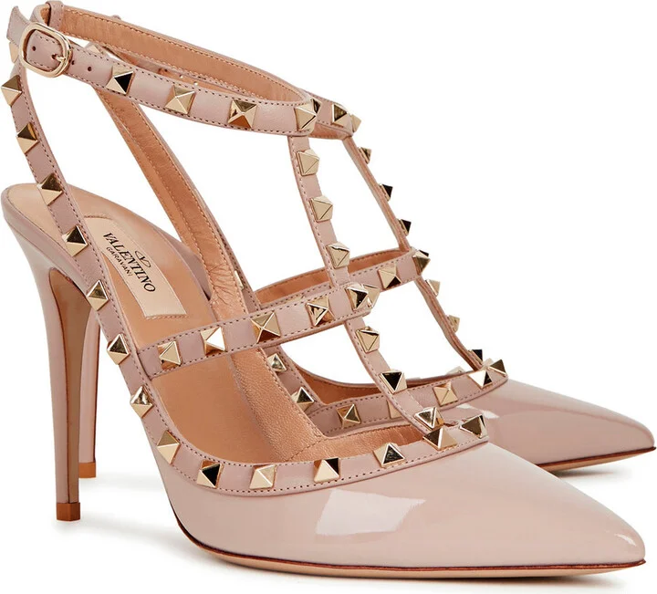 Valentino Garavani Rockstud 100 Patent Leather Pumps - Image 7