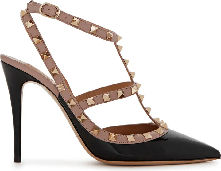 Valentino Garavani Rockstud 100 Patent Leather Pumps