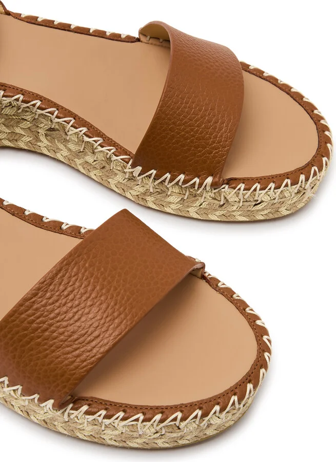 Valentino Garavani Rockstud 50 Leather Wedge Espadrilles - Image 8