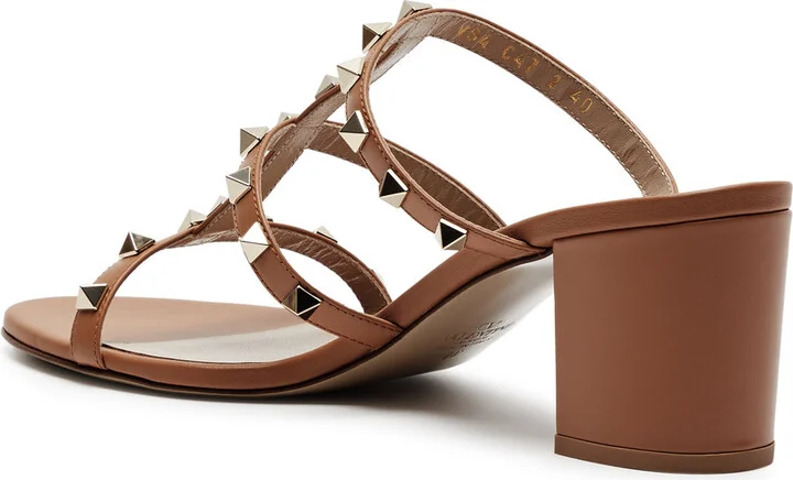 Valentino Garavani Rockstud 60 Leather Mules - Image 2