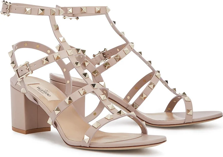Valentino Garavani Rockstud 60 Leather Sandals - Image 2