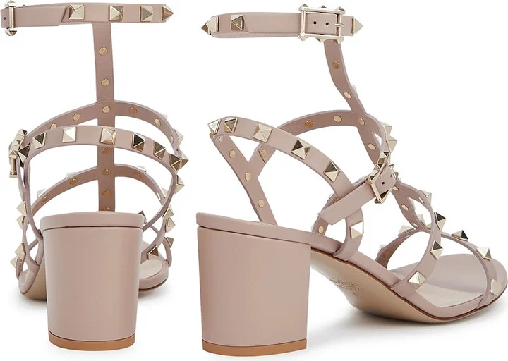 Valentino Garavani Rockstud 60 Leather Sandals - Image 3