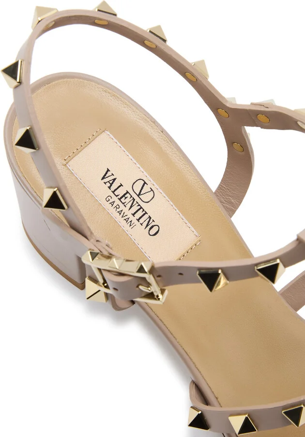 Valentino Garavani Rockstud 60 Leather Sandals - Image 9