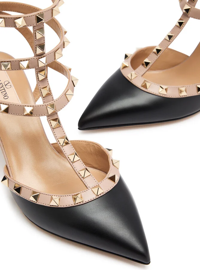 Valentino Garavani Rockstud 65 Leather Pumps - Image 3