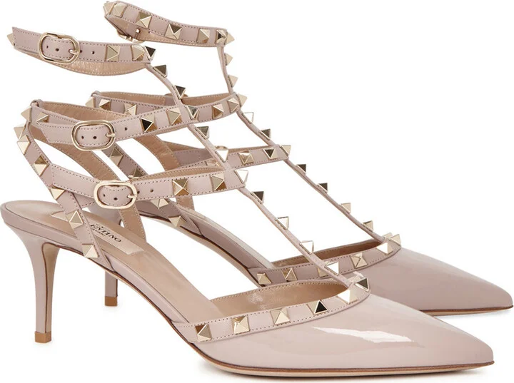 Valentino Garavani Rockstud 65 Patent Leather Pumps - Image 2