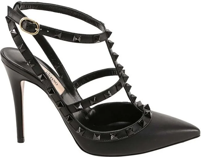 Valentino Garavani Rockstud Ankle Strap Pumps
