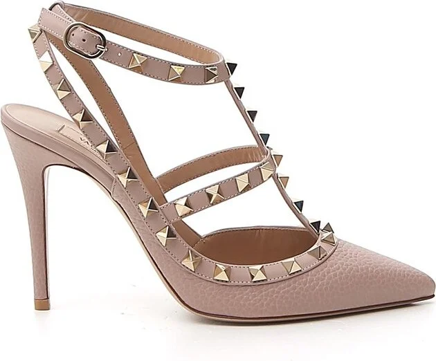 Valentino Garavani Rockstud Ankle Strap Pumps