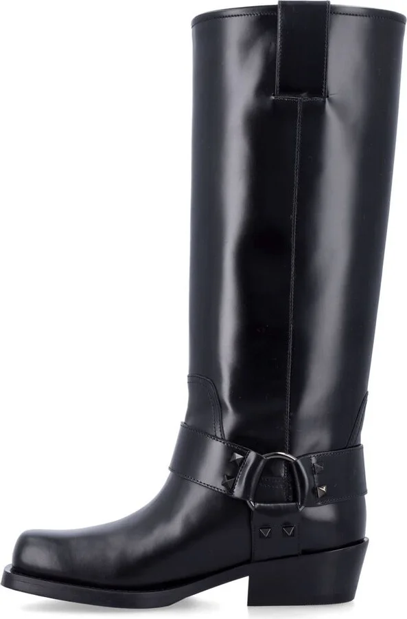 Valentino Garavani Rockstud Biker Boot - Image 3