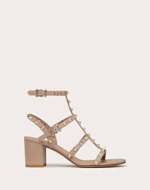 Valentino Garavani Rockstud Calfskin Ankle Strap Sandal 60 Mm