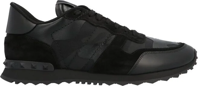 Valentino Garavani Rockstud Camouflage Rockrunner Sneakers