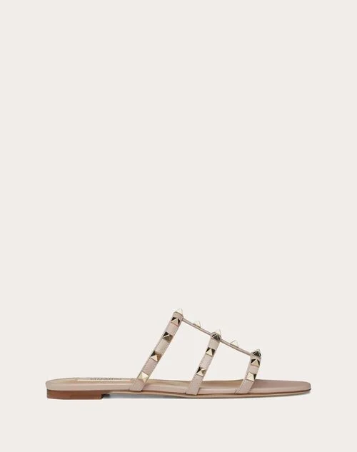 Valentino Garavani Rockstud Flat Slide Sandal