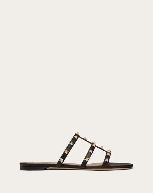Valentino Garavani Rockstud Flat Slide Sandal