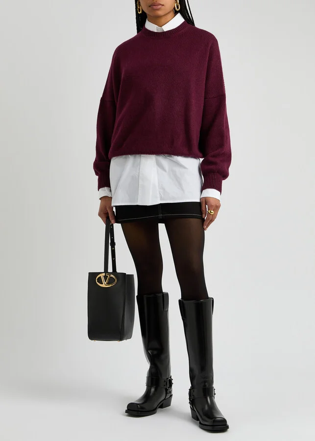 Valentino Garavani Rockstud Knee-high Leather Boots - Image 6