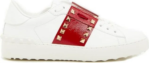 Valentino Garavani Rockstud Lace-Up Sneakers