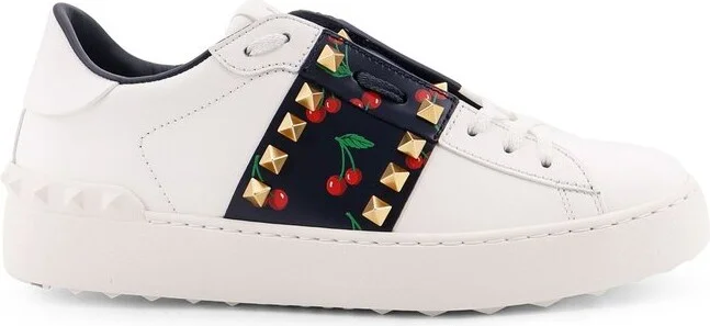 Valentino Garavani Rockstud Lace-Up Sneakers