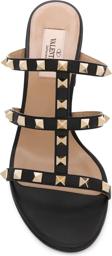 Valentino Garavani Rockstud Leather Mules - Image 2