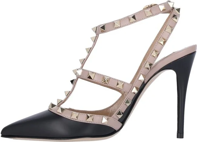 Valentino Garavani Rockstud Leather Pumps - Image 3