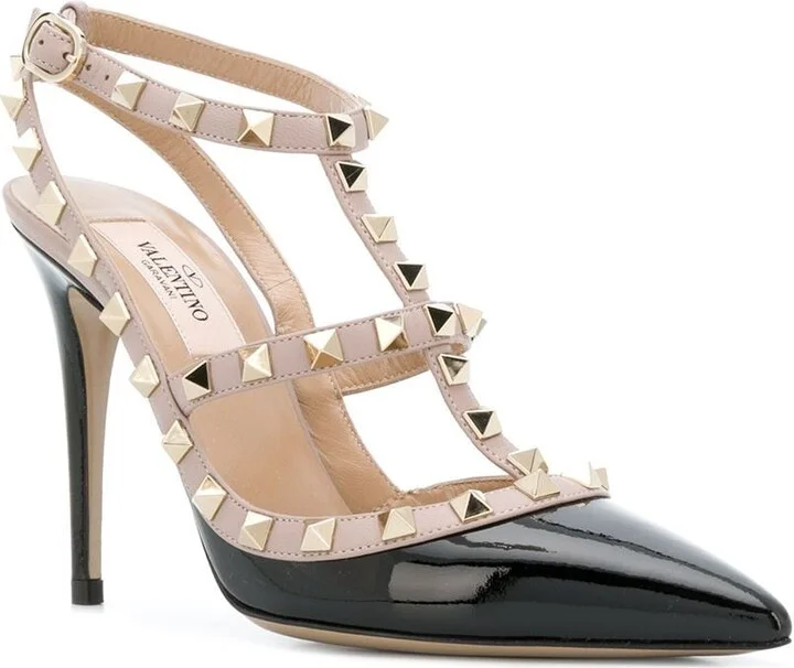 Valentino Garavani Rockstud Leather Pumps - Image 2