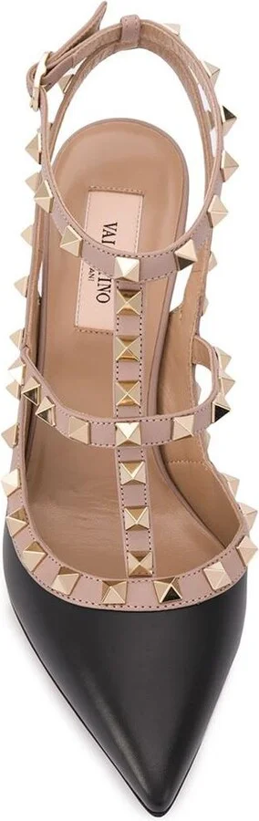 Valentino Garavani Rockstud Leather Pumps - Image 2