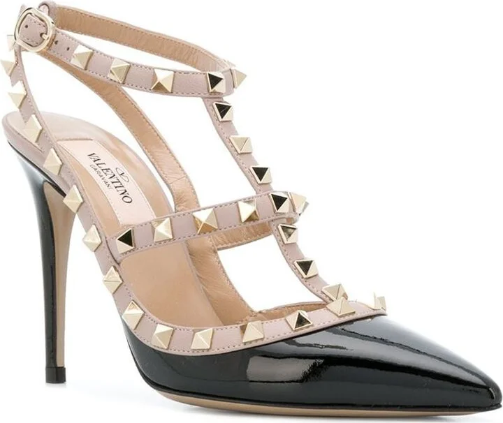 Valentino Garavani Rockstud Leather Pumps - Image 2