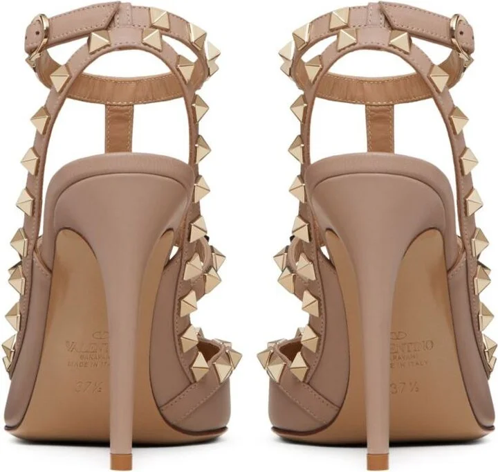 Valentino Garavani Rockstud Leather Pumps - Image 2