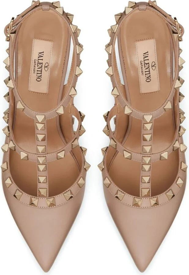Valentino Garavani Rockstud Leather Pumps - Image 3
