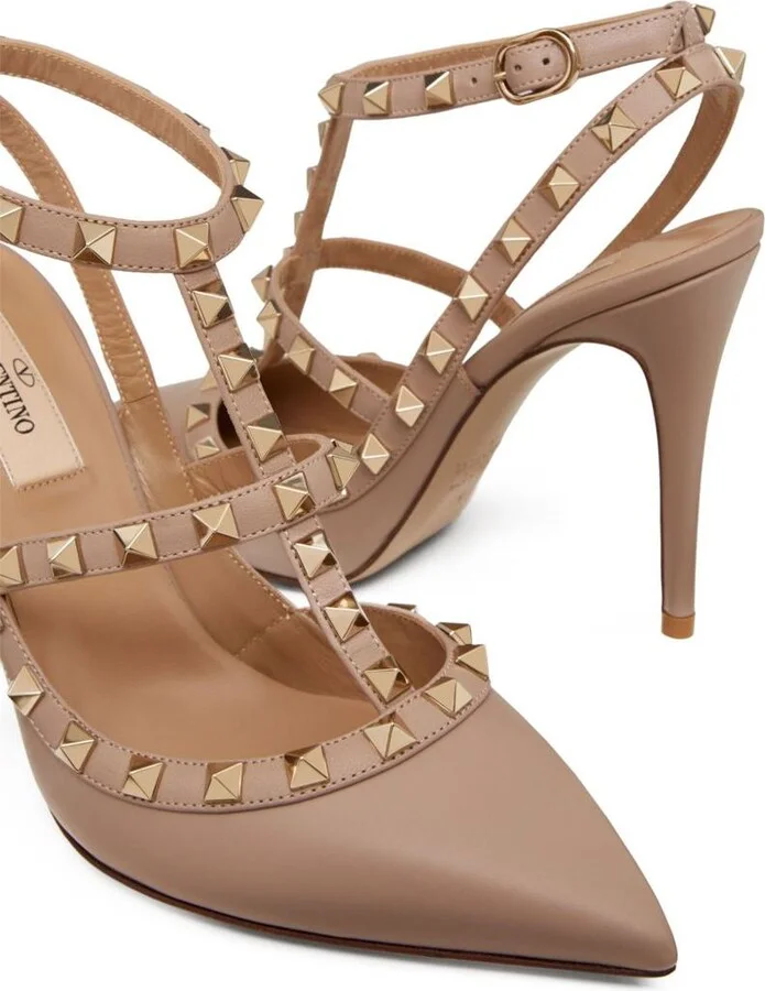 Valentino Garavani Rockstud Leather Pumps - Image 5