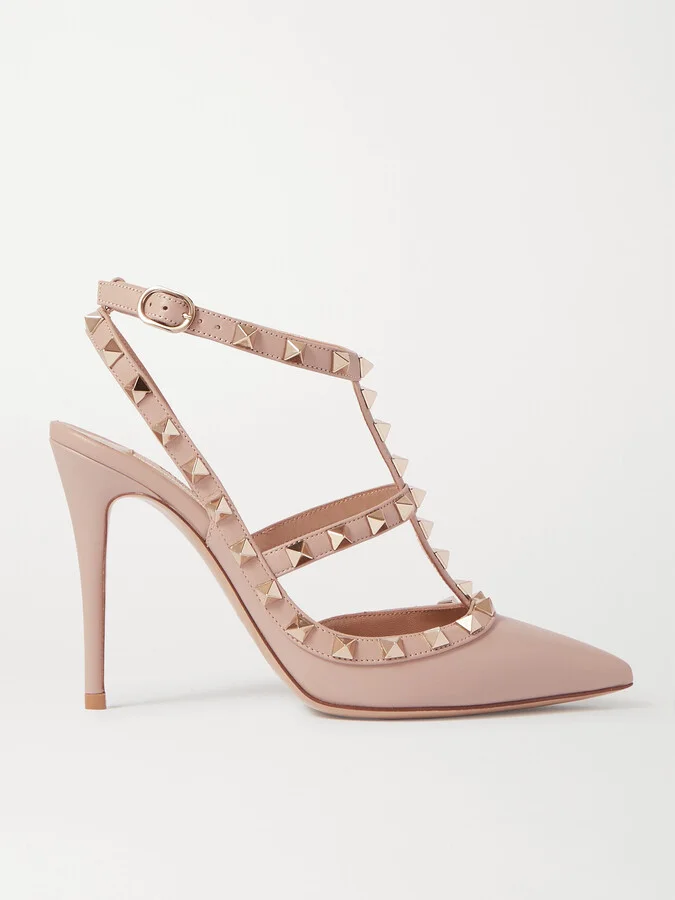 Valentino Garavani - Rockstud Leather Pumps - Pink