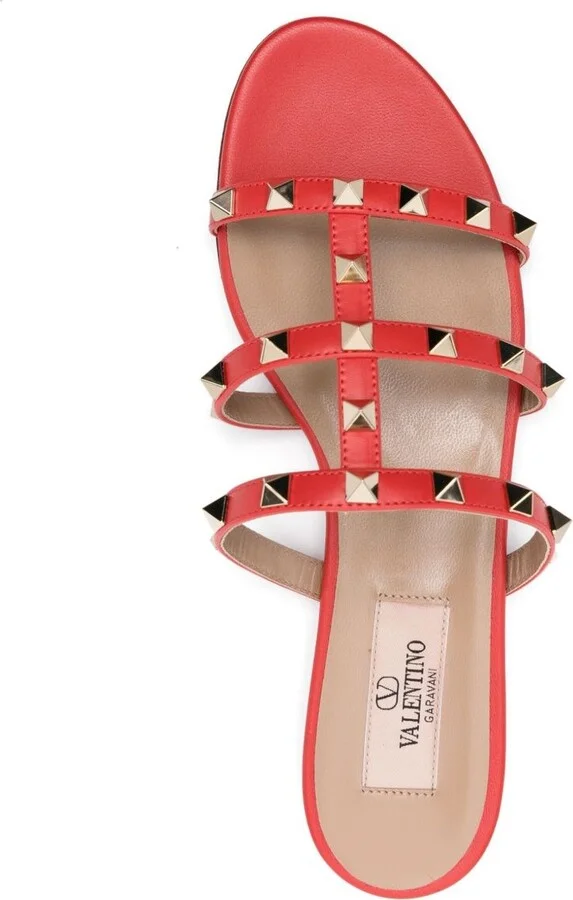 Valentino Garavani Rockstud Leather Sandals - Image 2