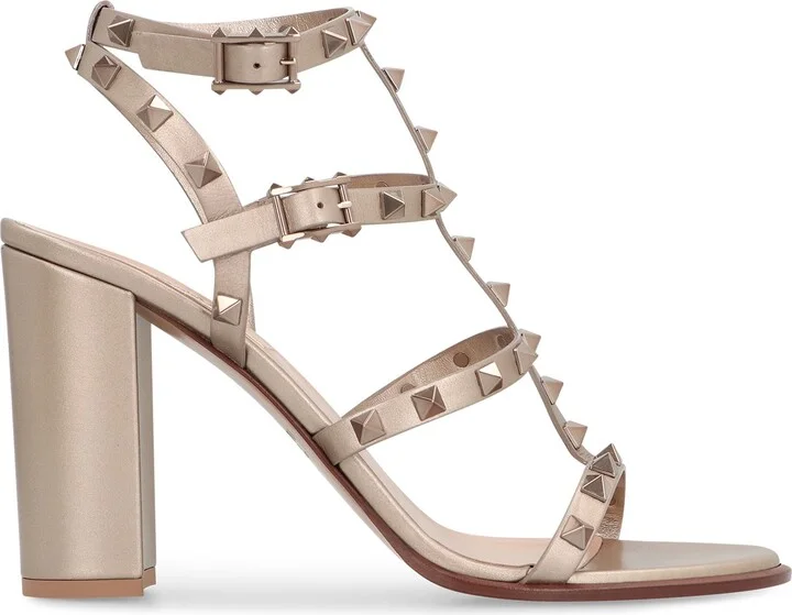 Valentino Garavani Rockstud Leather Sandals - Image 2