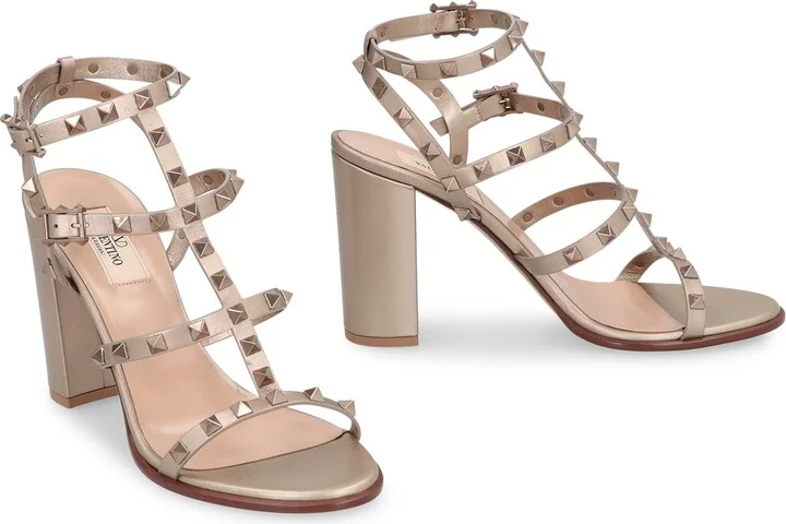Valentino Garavani Rockstud Leather Sandals - Image 3