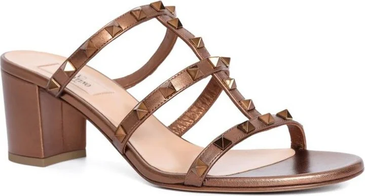 Valentino Garavani Rockstud Leather Sandals - Image 2