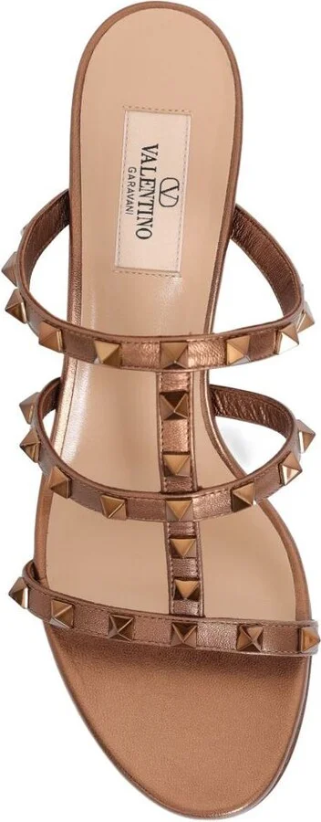 Valentino Garavani Rockstud Leather Sandals - Image 3