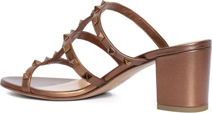 Valentino Garavani Rockstud Leather Sandals - Image 4