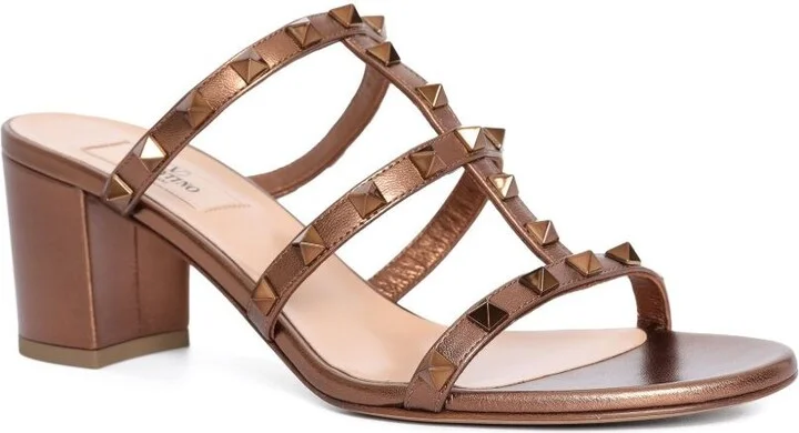 Valentino Garavani Rockstud Leather Sandals - Image 2