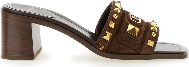 Valentino Garavani Rockstud Mid Block Heel Sandals