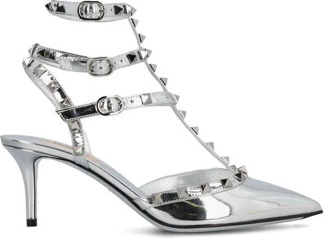 Valentino Garavani Rockstud Mirror-Effect Pumps