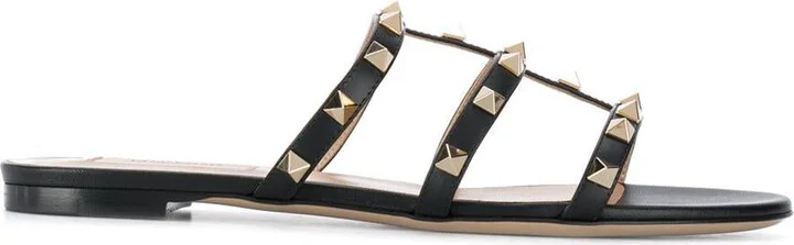 Valentino Garavani "Rockstud" Mules Flat