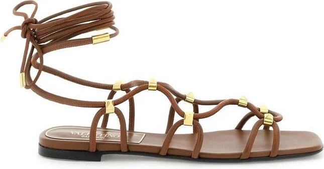 Valentino Garavani Rockstud Net Open Toe Sandals