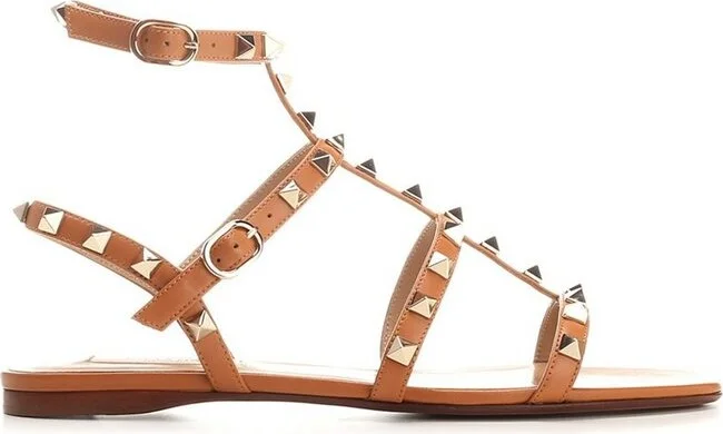 Valentino Garavani Rockstud Open Toe Ankle-Strap Sandals