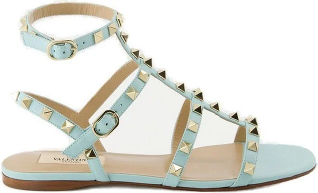 Valentino Garavani Rockstud Open Toe Ankle-Strap Sandals