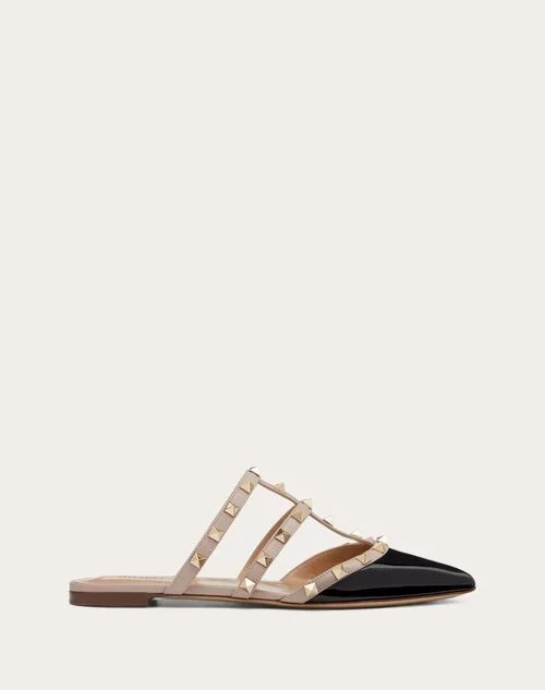 Valentino Garavani Rockstud Patent-Leather Mule