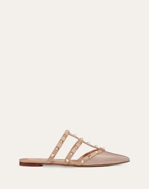 Valentino Garavani Rockstud Patent-Leather Mule