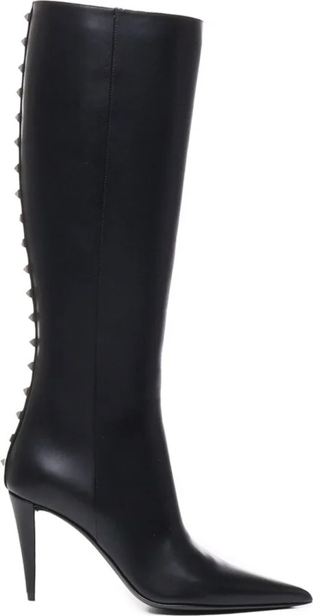 Valentino Garavani Rockstud Pointed Toe Boots