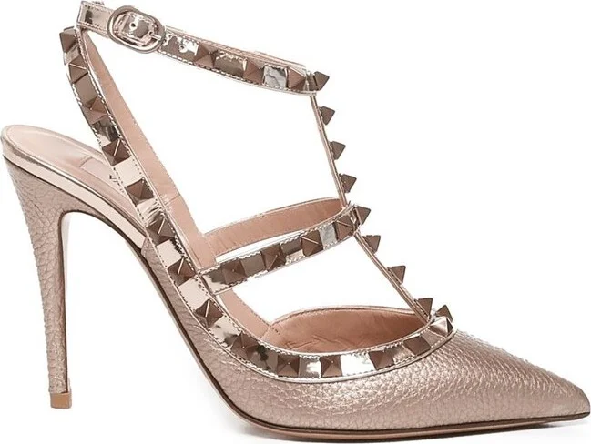 Valentino Garavani Rockstud Pointed Toe Caged Pumps