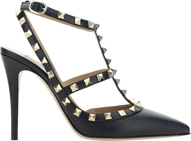 Valentino Garavani Rockstud Pointed Toe Caged Pumps