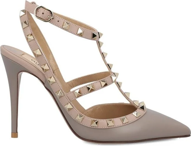 Valentino Garavani Rockstud Pointed Toe Caged Pumps