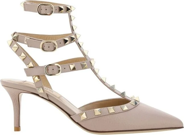 Valentino Garavani Rockstud Pointed Toe Caged Pumps