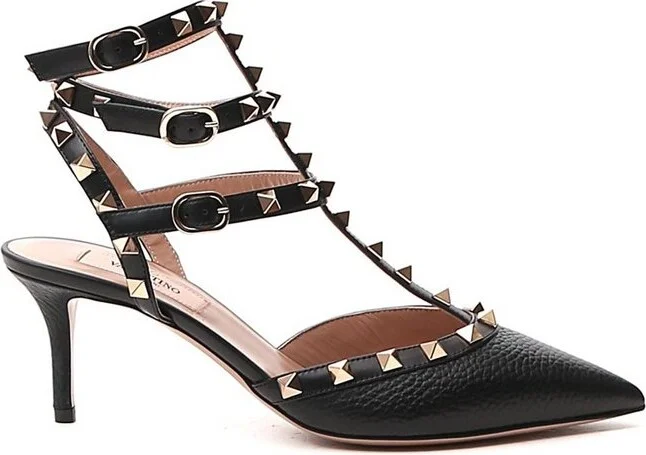 Valentino Garavani Rockstud Pointed Toe Caged Pumps